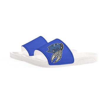 Womens Blue Warriors Slide Sandals Shoes