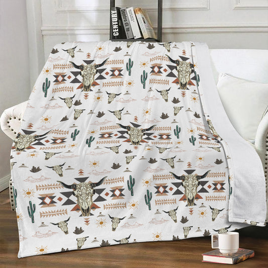 Western Aztec Soft Polyester Premium Fleece Blanket