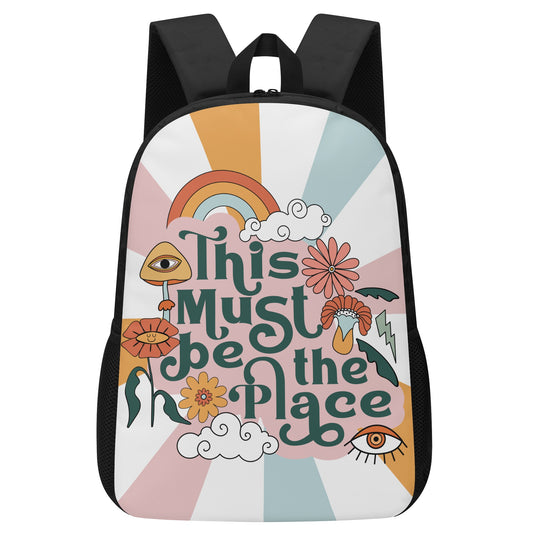 This must be the place retro throwback 17 Inch Laptop Backpack