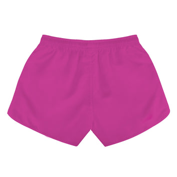 Womens Cowhide and Pink Print Casual Shorts