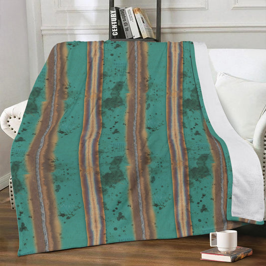 Welded Pipe Printed Soft Polyester Premium Fleece Blanket