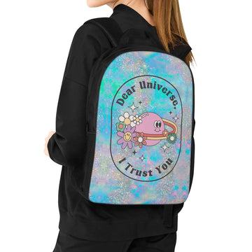 Dear Universe, I trust you 17 Inch Laptop Backpack