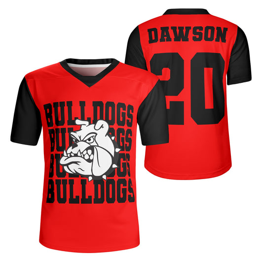 Mens Customizable Bulldogs Football Jersey