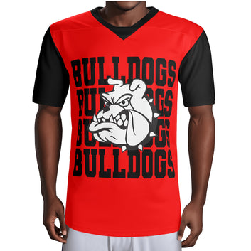 Mens Customizable Bulldogs Football Jersey