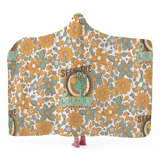 Seek the Sunshine Hooded Blanket