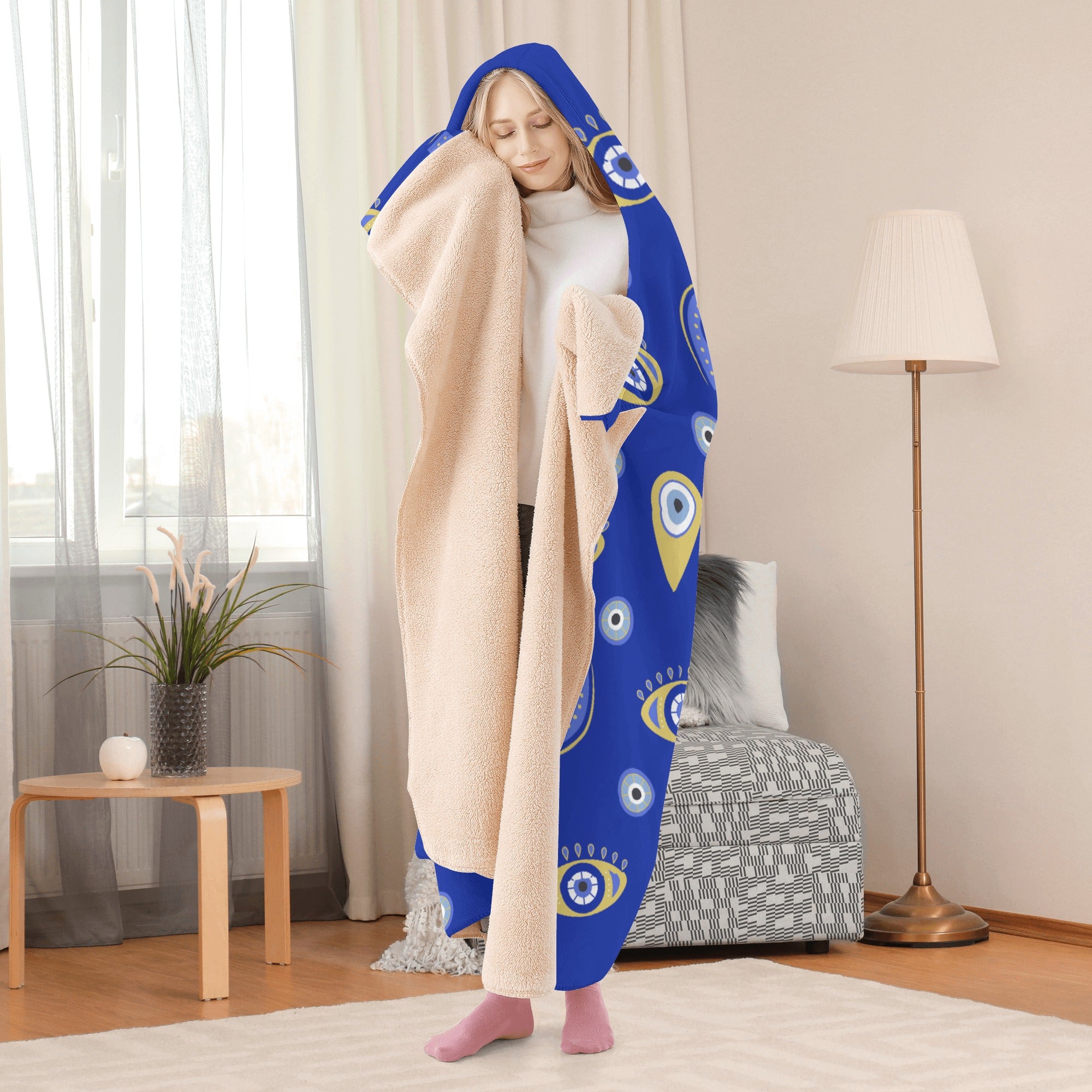 Evil Eye Hooded Blanket