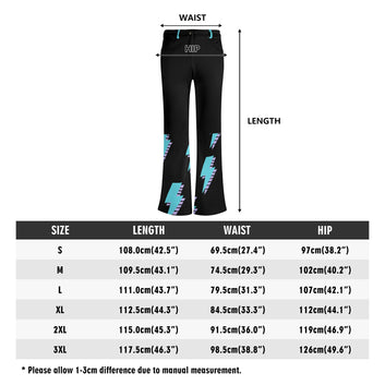 Lightning Bolt Flare Leg Pants