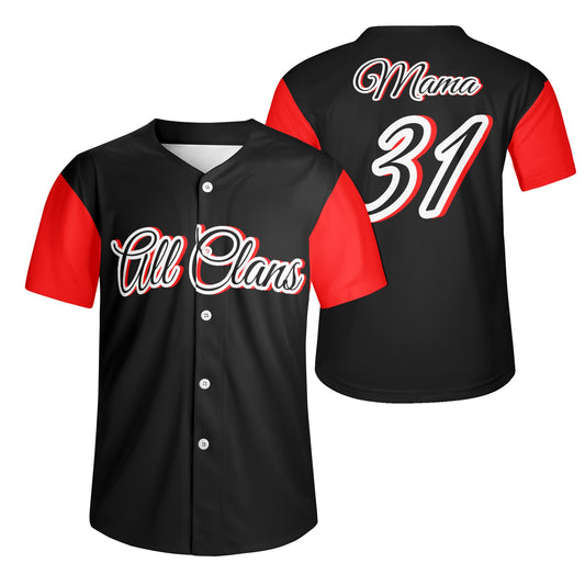 Mens Short Sleeve Baseball Jersey Ashley Cummings