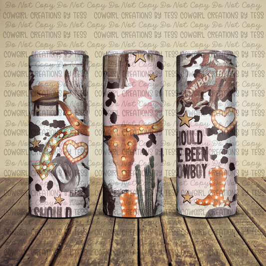 Cowboy Collage Tumbler rdd