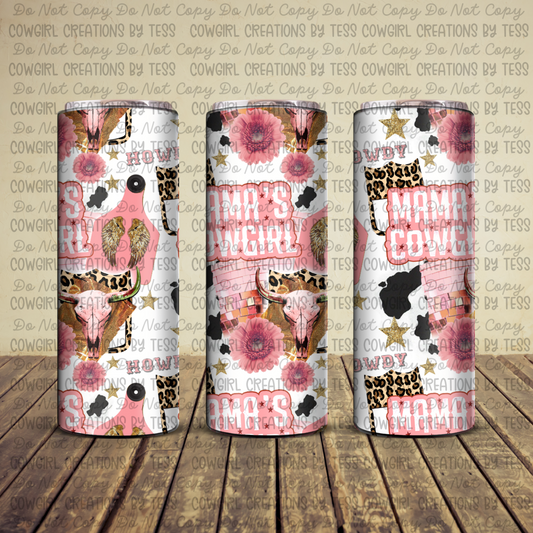 Mama's Cowgirl Collage Tumbler rdd