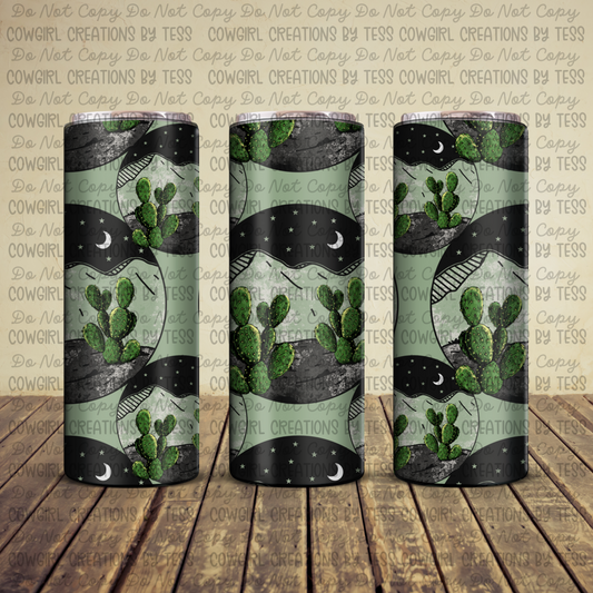 Desert Cactus Green Tumbler RDD