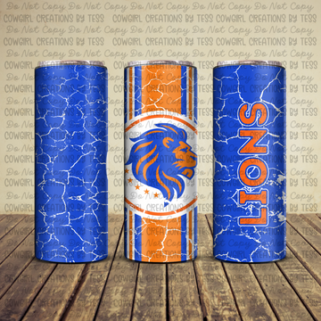 Lions Mascot Tumbler Langston