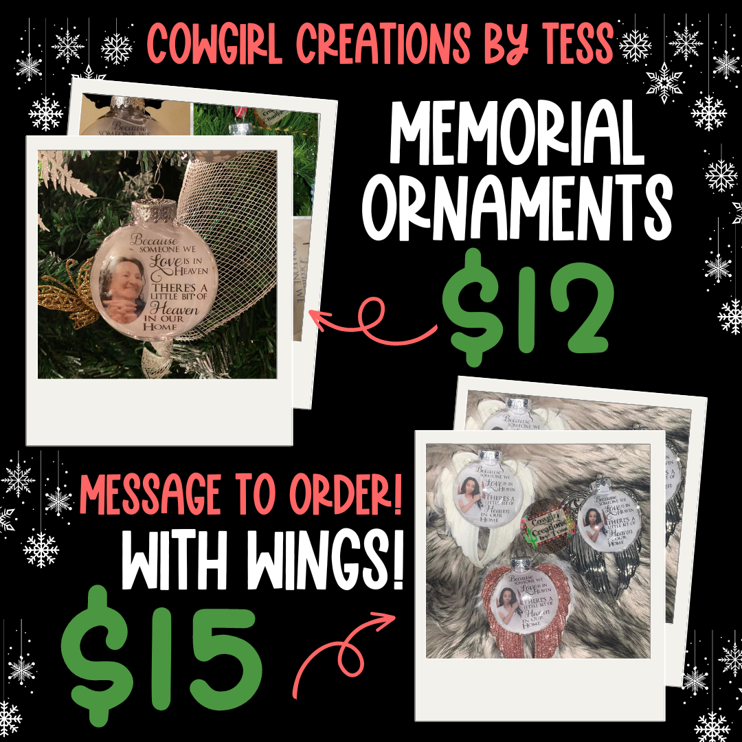 Winged Memorial Photo Ornament