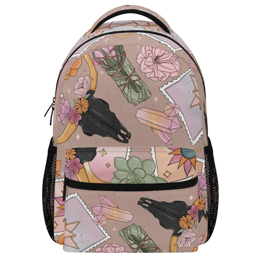 Western celestial Boho New Casual Style School Backpack