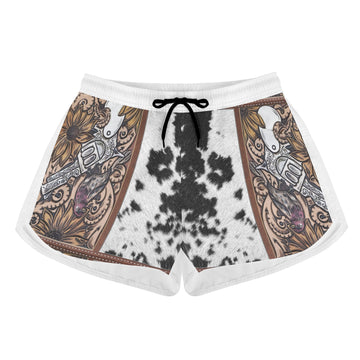 Women's Gunslinger Print Casual Shorts