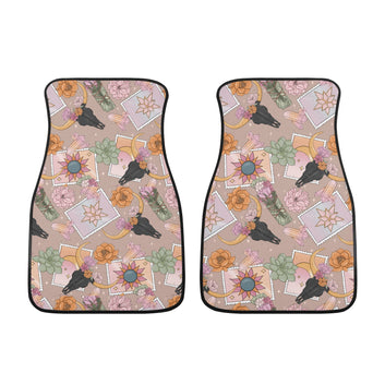 Boho Cowgirl Celestial Back and Front Car Floor Mats