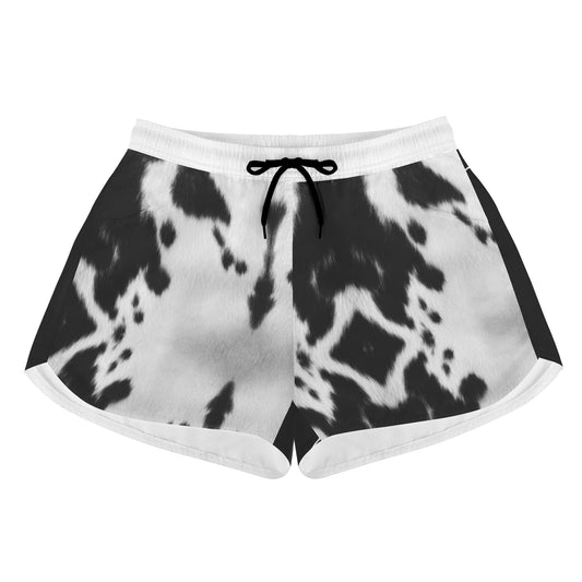 Cowhide Printed Women's  Casual Shorts