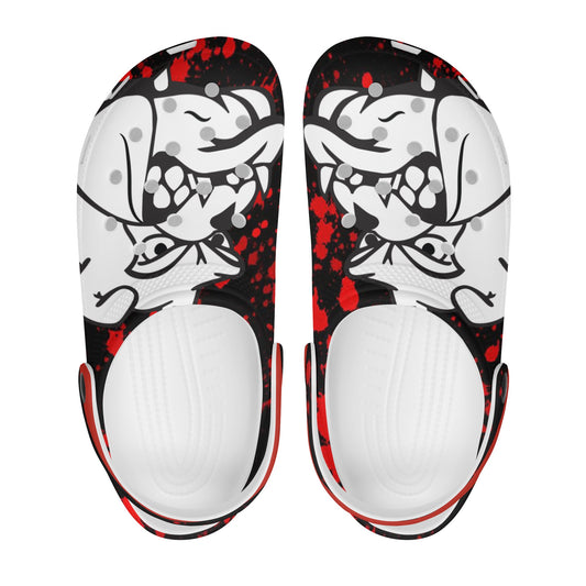 Bulldogs Splatter Women's  Clogs