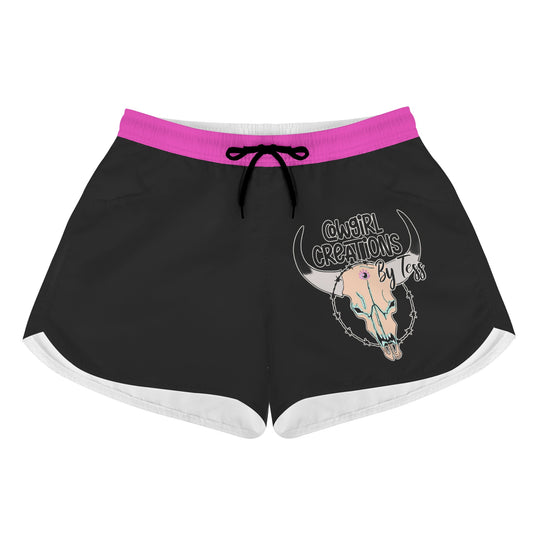 Shop Merch Cowgirl Creations by Tess logo Women's Casual Shorts