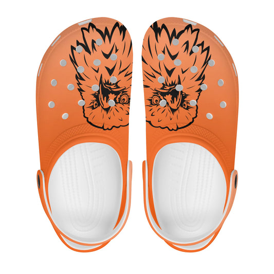 Orange Eagles Clogs