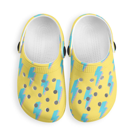 Lightning Bolt Kids All Over Printing Classic Clogs