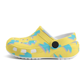 Lightning Bolt Kids All Over Printing Classic Clogs