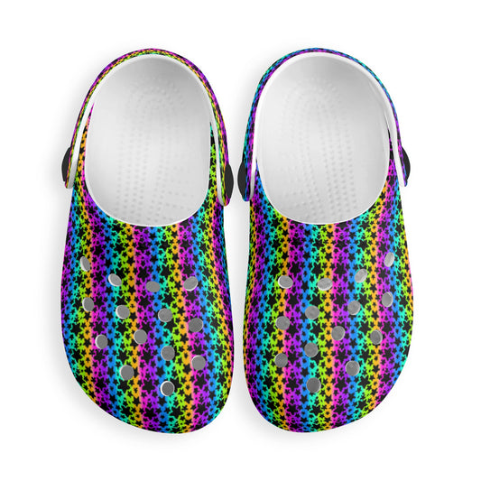 Rainbow Stars Kids  Classic Clogs