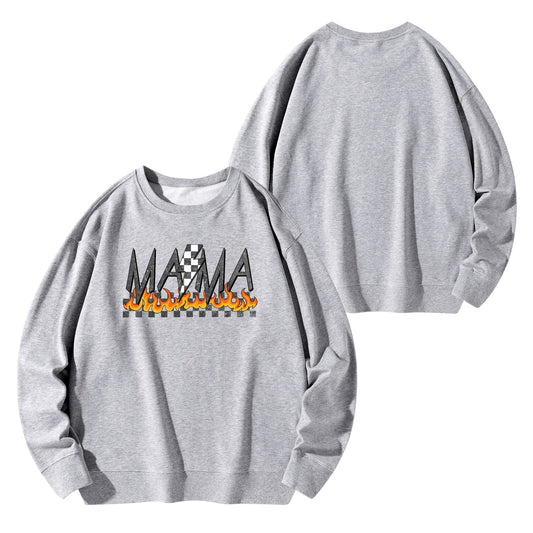 Racing Mama Adult Cotton Sweatershirt