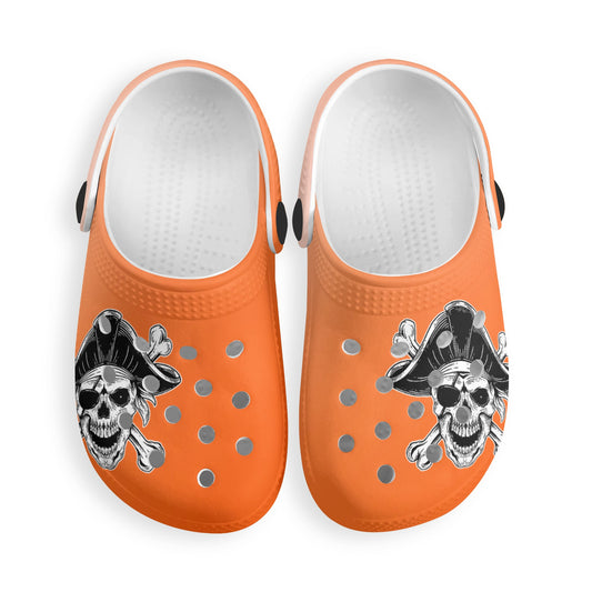 Kids Ombre Orange Pirate Clogs