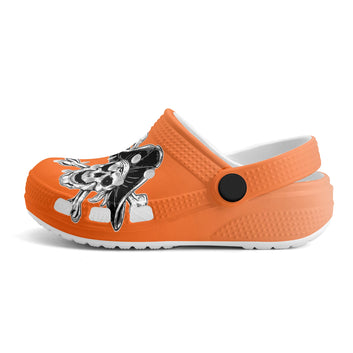 Kids Ombre Orange Pirate Clogs