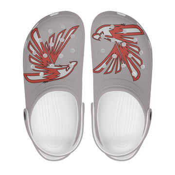 Mens Red Hawks Mascot Clogs