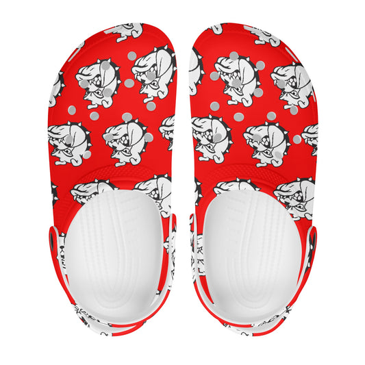 Mens All Over Bulldog Mascot Clogs