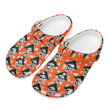 Mens All Over Pirate Mascot Clogs