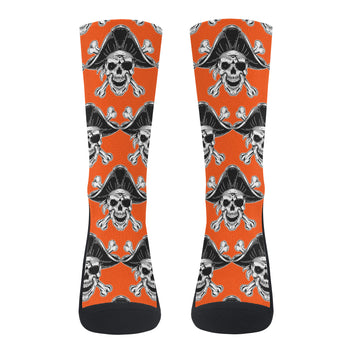 Pirate Mascot Crew Socks