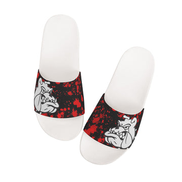 Womens Bulldogs Splatter Slide Sandals Shoes