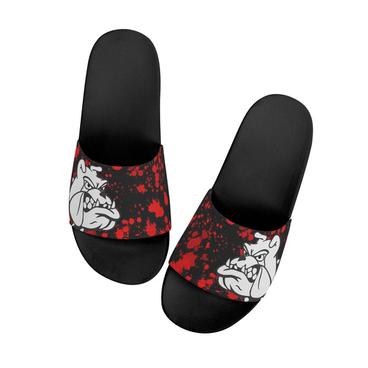 Mens Bulldogs Splatter Slide Sandals Shoes