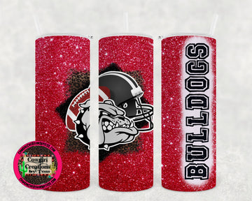 Bulldogs Glitter Effect OCB Tumbler