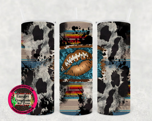 Football Serape Tumbler