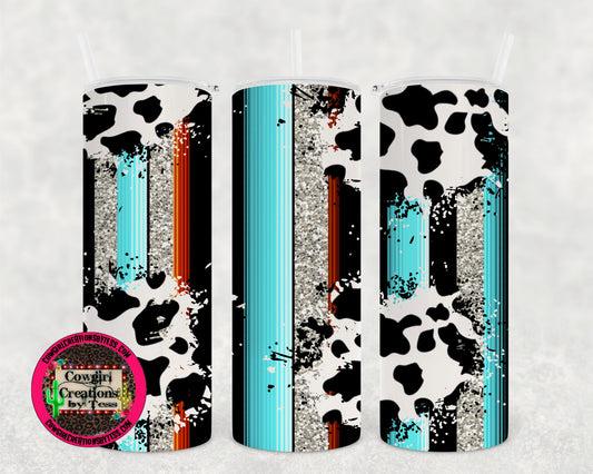 Serape Cowprint Tvt Tumbler