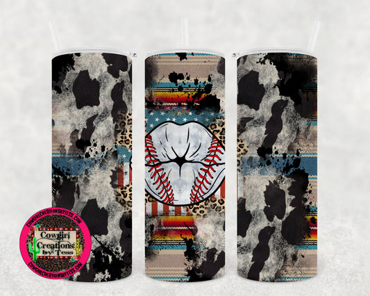 Western Baseball tvt Tumbler